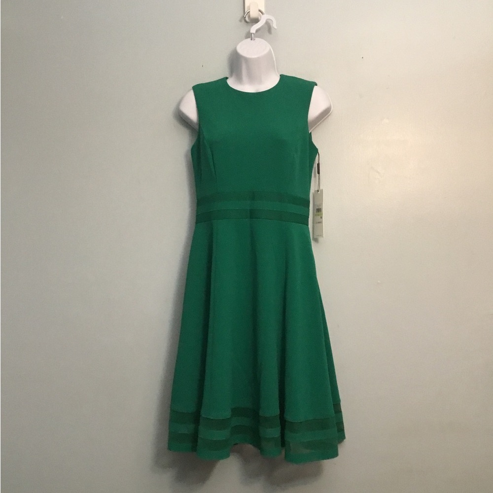 Calvin Klein Green Sleeveless Dress